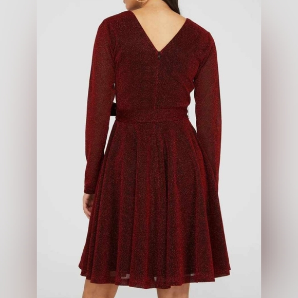 Shimmer Crossover Dress - Picture 3 of 3